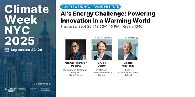 AI’s Energy Challenge: Powering Innovation in a Warming World | 2025 NYC Climate Week image