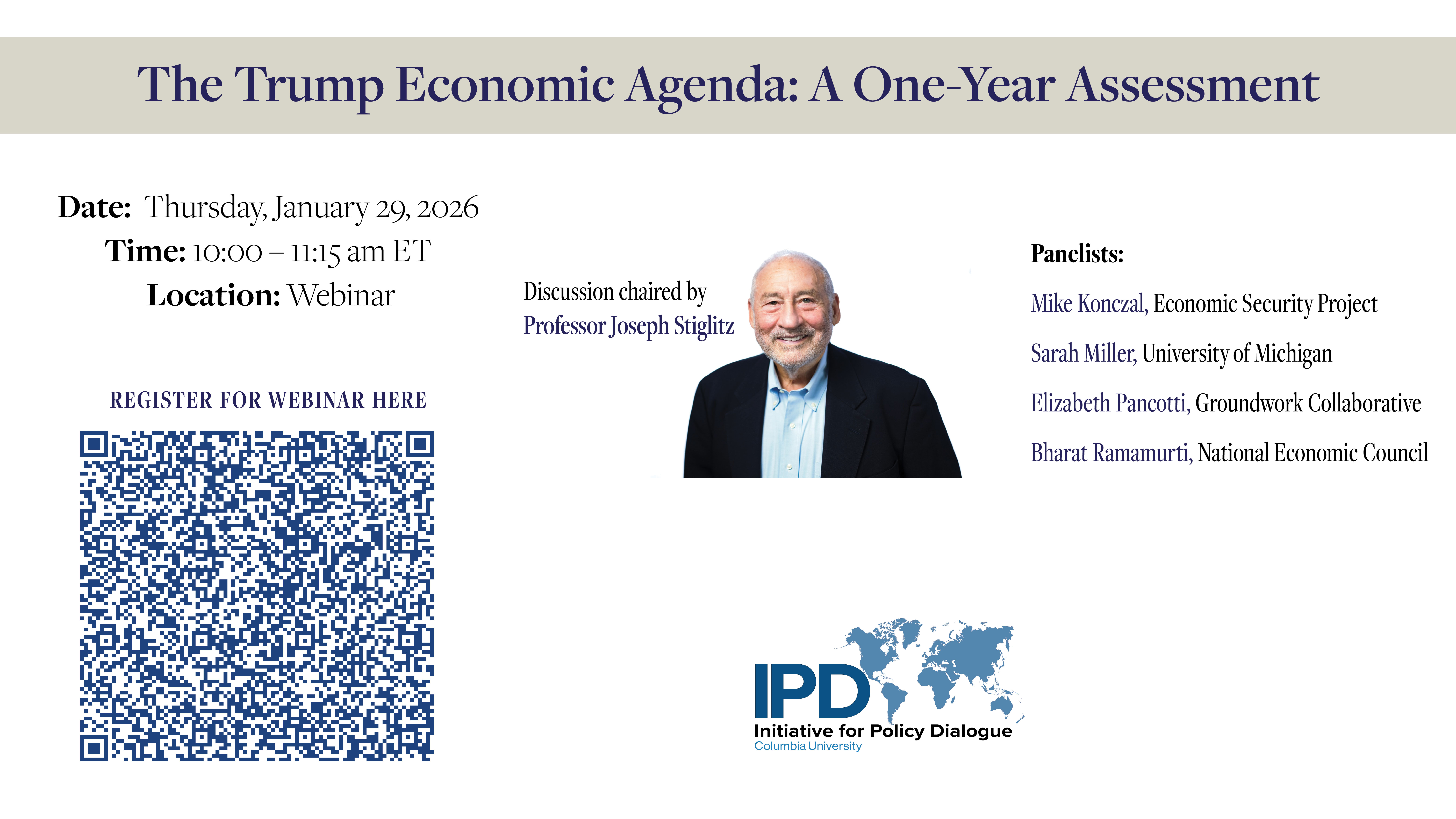 The Trump Economic Agenda: A One-Year Assessment