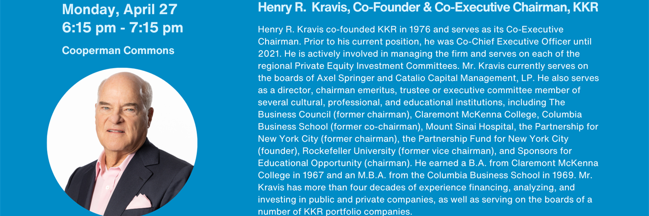 A Conversation with Henry Kravis, Co-Founder and Co-Executive Chairman, KKR image
