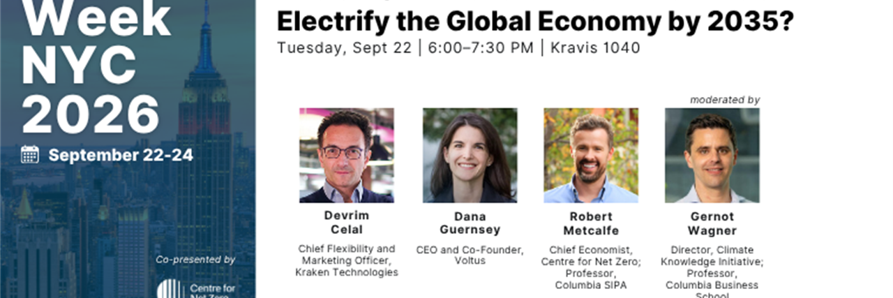 The 35% Moment: What Will It Take to Electrify the Global Economy by 2035?  [Climate Week NYC] image