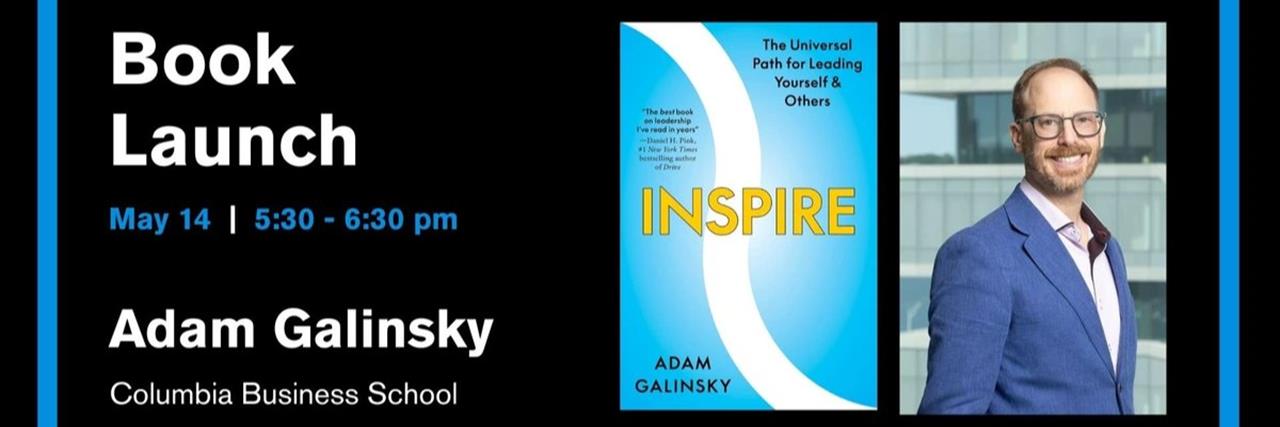 Toronto: Book Launch with Professor Adam Galinsky image