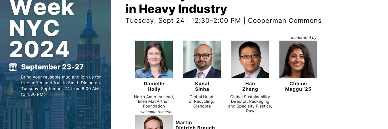 Circularity Meets Decarbonization in Heavy Industry [NYC Climate Week] image