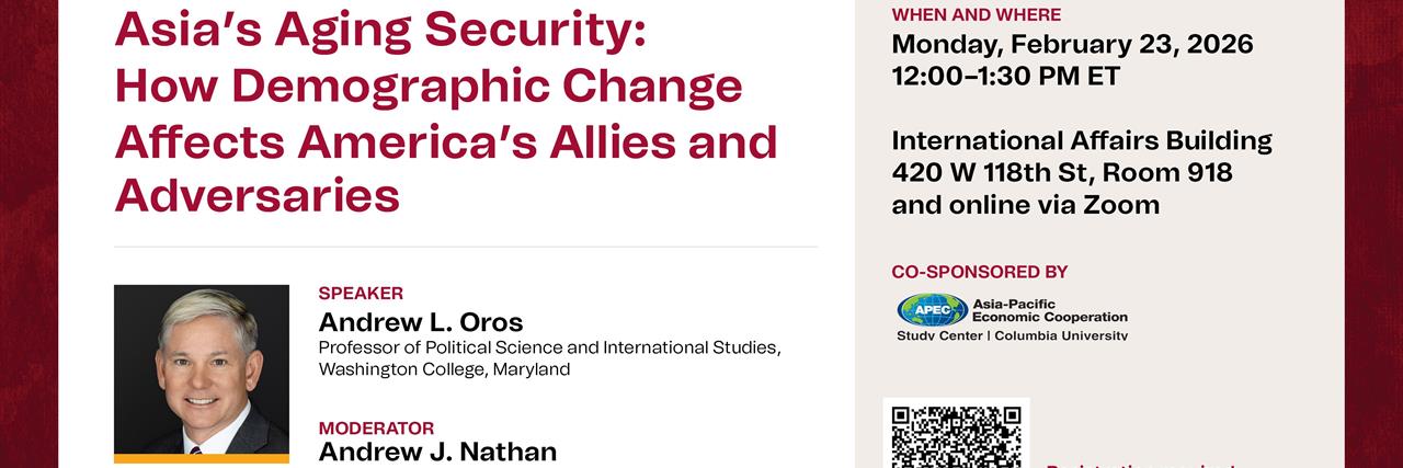 Asia's Aging Security: How Demographic Change Affects America's Allies and Adversaries image