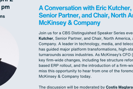 CBS Distinguished Speaker Series: A Conversation with Eric Kutcher image