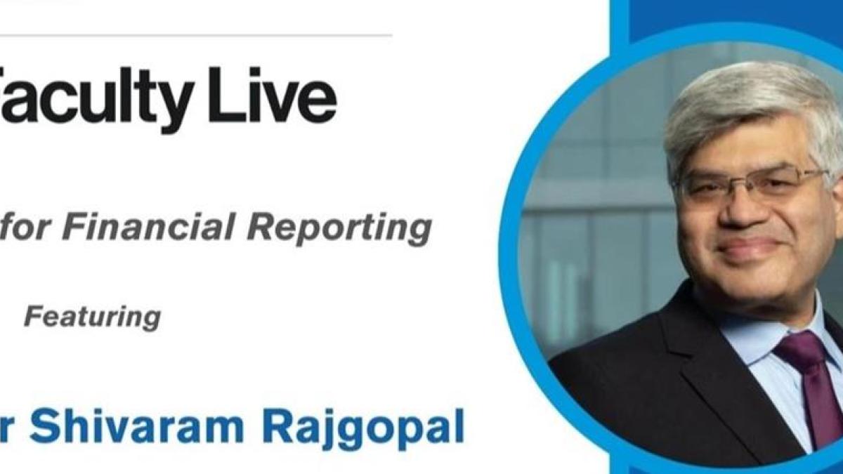 CBS Faculty Live with Professor Shiva Rajgopal image