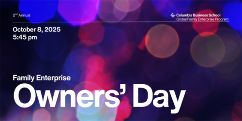 Wednesday, October 8, 2025 2025 Family Enterprise Owners' Day 2025 Family Enterprise Owners' Day image