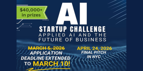 Friday, April 24, 2026 2nd Annual AI Start-up Pitch Competition AI Startup Challenge March 10 Image