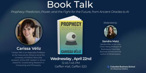 Wednesday, April 22, 2026 AI in Business Initiative Book Talk AI in Business Initiative Book Talk Photo Image