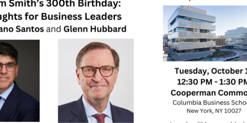 Tuesday, October 17, 2023 Adam Smith’s 300th Birthday: Thoughts for Business Leaders Adam Smith’s 300th Birthday: Thoughts for Business Leaders image