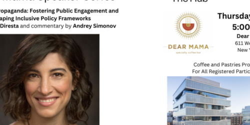 Thursday, November 2, 2023 AI & State Propaganda: A Conversation with Renee DiResta AI & State Propaganda: A Conversation with Renee DiResta image