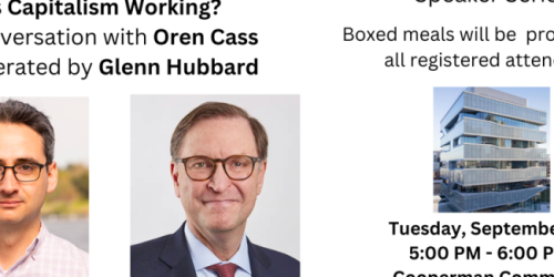 Tuesday, September 12, 2023 Is Capitalism Working? A Conversation with Oren Cass Is Capitalism Working? A Conversation with Oren Cass image