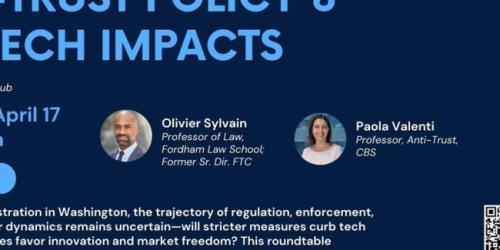 Thursday, April 17, 2025  Post-Election Series: Antitrust & Big Tech Roundtable  Post-Election Series: Antitrust & Big Tech Roundtable image