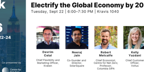 Tuesday, September 22, 2026 The 35% Moment: What Will It Take to Electrify the Global Economy by 2035?  [Climate Week NYC] The 35% Moment: What Will It Take to Electrify the Global Economy by 2035?  [Climate Week NYC] image