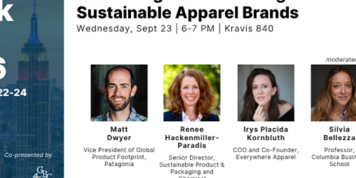 Wednesday, September 23, 2026 Rethinking Retail: Building More Sustainable Apparel Brands [Climate Week NYC]  Rethinking Retail: Building More Sustainable Apparel Brands [Climate Week NYC]  image
