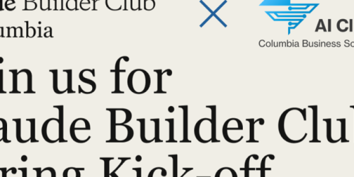 Wednesday, February 11, 2026 Claude Builder Club Spring 2026 Kick-off Claude Builder Club Spring 2026 Kick-off image