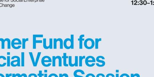 Monday, August 5, 2024 Tamer Fund for Social Ventures Information Session Tamer Fund for Social Ventures Information Session image