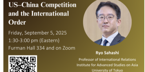 Friday, September 5, 2025 U.S.–China Competition and the International Order U.S.–China Competition and the International Order image
